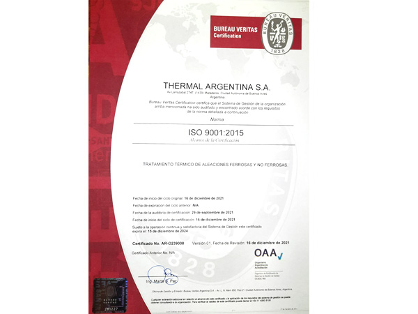 Thermal ISO 9001